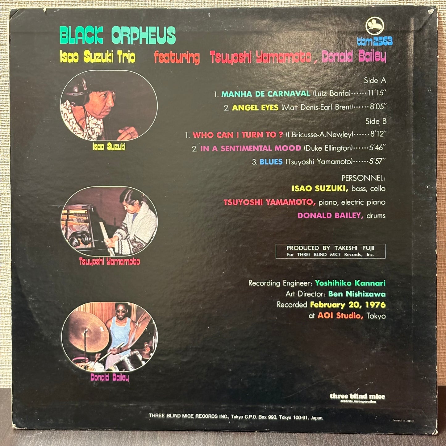 鈴木勲トリオ Isao Suzukr Trio - Black Orpheus